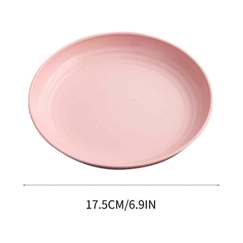 Snack Plates Set, Reusable Plastic Dinner Plates, Dishwasher and Microwave Safe, Unbreakable 2