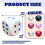 Large Educational Foam Cube for Games and Learning Safe White 15 cm — foam cube 15 cm, educational cube, foam board games, math teaching aids 4