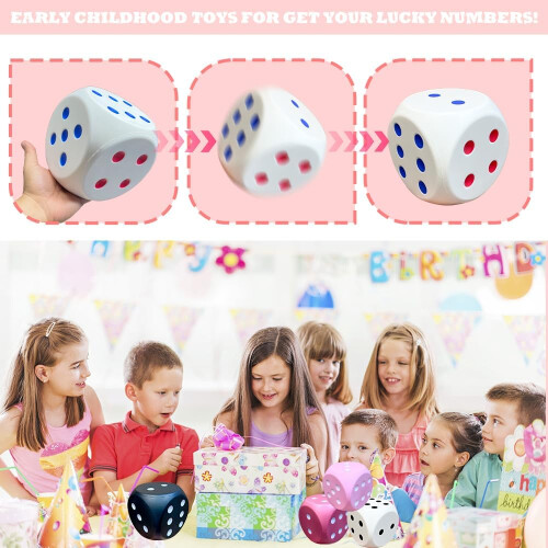 Large Educational Foam Cube for Games and Learning Safe White 15 cm — foam cube 15 cm, educational cube, foam board games, math teaching aids 1