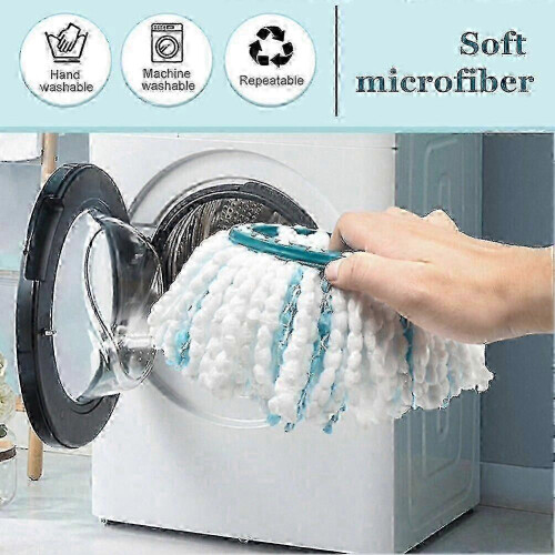 Mop Replacement Heads Compatible with Leifheit Clean Disc Mop Ergo, 2-Pack, Microfibre 2