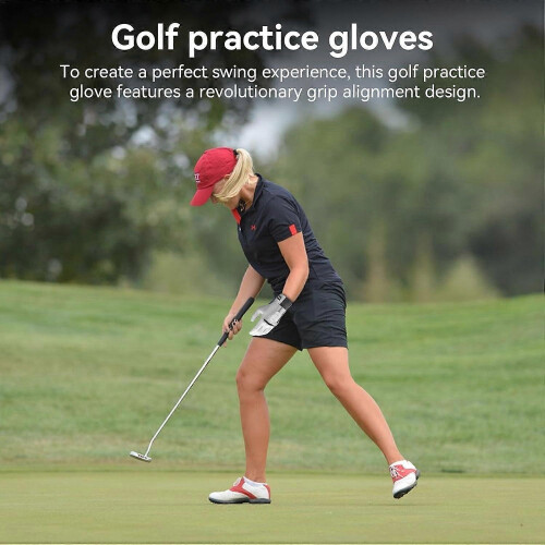 Left Hand Golf Training Glove with Silicone Grip for Swing Posture Correction 1