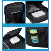 Fahrradlenkertasche, wasserdicht und strapazierfähig aus 600D Oxford-Gewebe, tragbare Schultertasche für Fahrräder