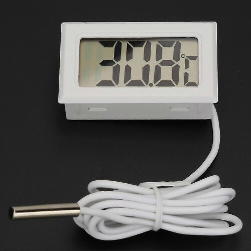 Termómetro digital LCD mini con cable de 1 m, rango de temperatura de -50 a 110 , precisión de 3 . 2