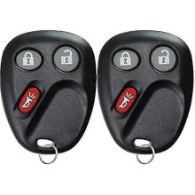 Compatível com Chevrolet GMC Cadillac Hummer Pontiac Chaveiro com Baterias Incluídas Preto