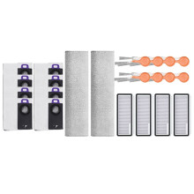 Accessories for Flow 2-Water Tank Version Side Brush Track Mop Cloth HEPA Filter Dust Bag Replacement Spare Parts