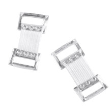 20 Clips Élastiques pour Bandages Extensibles, Réglables et Réutilisables, pour le Sport, Blancs