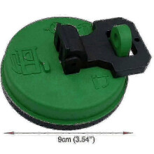 Tappo carburante con serratura compatibile con Caterpillar Cat, verde, plastica, sostituisce ricambio 1428828