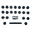 22pcs Car Locking Wheel Nut Removal Tool Key Socket Anti-Theft Screw Sleeve for  Type A -X 3