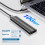 M.2 SSD Enclosure NVMe Protocol M.2 to USB3.2 Gen2 Type-C 10Gbps SSD Case M.2 Solid State Mobile Hard Disk Box Gray 5