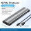 M.2 SSD Enclosure NVMe Protocol M.2 to USB3.2 Gen2 Type-C 10Gbps SSD Case M.2 Solid State Mobile Hard Disk Box Gray 2