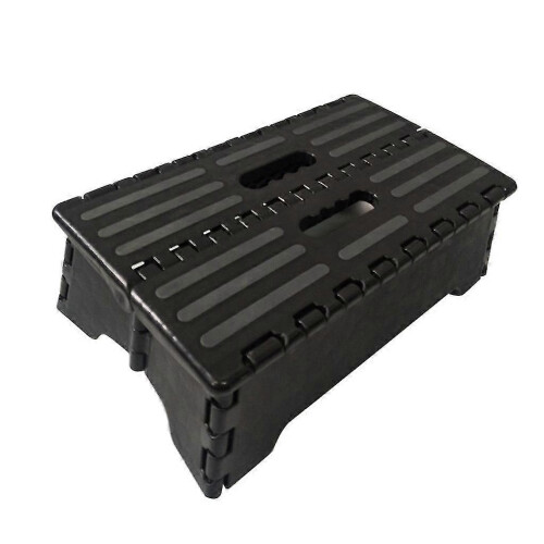 Degrau Portátil Dobrável de 4 Polegadas, Plataforma Grande com Base Antiderrapante, Capacidade de Carga 300 lbs, Material PP