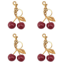4X  Bag Charm and Keychain Accessory Purse Charm -Perfect Fashion Addition for Everyday Style and Glamour