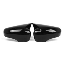 Kiiltävän mustat muoviset sivupeilin suojukset, yhteensopiva Renault CLIO-4 MK4 2012-2019 kanssa, etu vasen oikea pari, osa 963735617R 963749835R