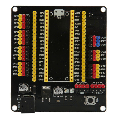 GPIO Expansion Board Compatible with Raspberry Pi Pico for Sensor Development and Debugging