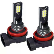 Bombillas LED H11 para faros delanteros, 6000K blanco, compatibles con faros antiniebla H8 y H11 para coche y motocicleta.