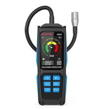 Lekdetector voor HVAC-koelmiddel R22, R32 en R134a met temperatuurtester en alarm.