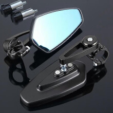 Rétroviseurs de guidon moto compatible avec KTM 990 Adventure, Duke 125, alliage d'aluminium CNC, 7/8" 22mm