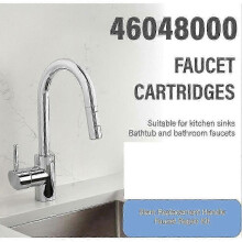 Cartouche de robinet en céramique 46 mm compatible avec Grohe 46048000, coque ABS, pour robinet monopoignée évier
(字符数统计:112)