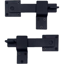 Heavy Duty Wrought Iron Door Latch for Wooden Barn Doors Fences Gate Security Black