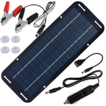 Painel Solar 12V 30W Monocristalino para Bateria Carro, Caravana, Barco, Carga e Manutenção em Exterior