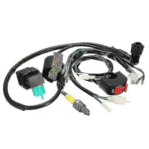 Ignition System Coil CDI Spark Plug Wiring Loom Kill Switch Compatible with Pit Bikes 110cc 125cc 140cc 2
