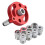 Self-Centering Dowel Jig, Handheld Drill Guide with 8 Bushings (3-10mm) for Woodworking 2