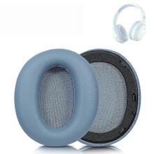 Kopfhörer Ohrpolster Schutzhüllen kompatibel mit Edifier W820nb, Proteinleder + Schwamm, Blau, Schalldämmung, rutschfest