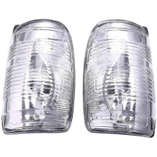 Intermitentes de espejo transparentes compatibles con Ford Transit MK8 2014 en adelante (par)