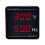 Digital Voltage and Frequency Meter 50-500V AC 10-99.9Hz Panel Mount with Display 1