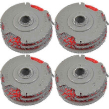 Compatibel met Flymo Fly021 dubbele automatische trimmerspoelen en draad (4-pack).