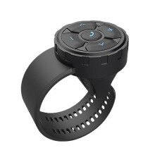 Control remoto Bluetooth 5.3 para volante, compatible con smartphones, para manillar de motocicleta o bicicleta.