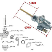 Robinet d'essence compatible avec Honda CL175, CB350, CL350, SL350, CB360, CL360, CB450 et CL450