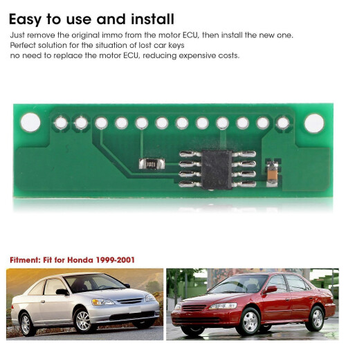 Émulateur d'antidémarrage compatible avec Honda 1999-2001 - Accessoire simulateur d'antidémarrage ABS 2