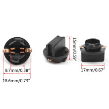 10 sztuk gniazd żarówek T10 W5W z blokadą skrętną, kompatybilnych z wtyczką zestawu wskaźników deski rozdzielczej PC161 PC160 PC194