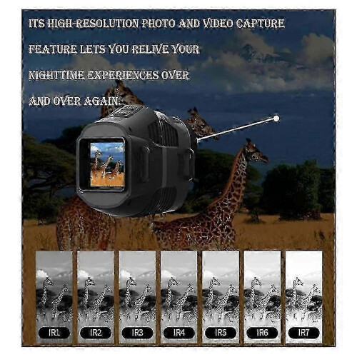Blackoptic Night Vision Monocular with 10x Zoom, 800m Range, 10MP Camera