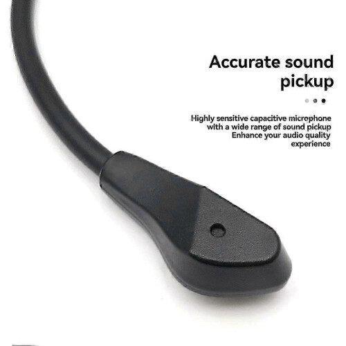 Microfone para Headset Compatível com Asus ROG Delta, Cancelamento de Ruído, Plugue 3.5mm, Preto 2