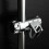Adjustable Chrome-Plated ABS Shower Support Bracket Compatible with Grohe Pull-Out Head 25mm 3