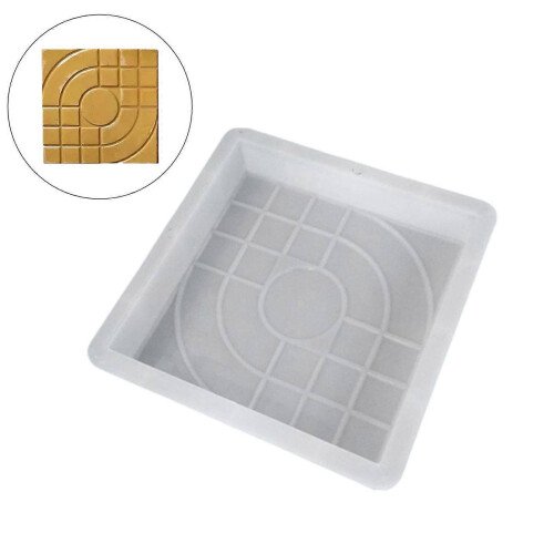 Square Concrete Path Mould DIY Garden Stepping Stone Tool Vintage Design 1