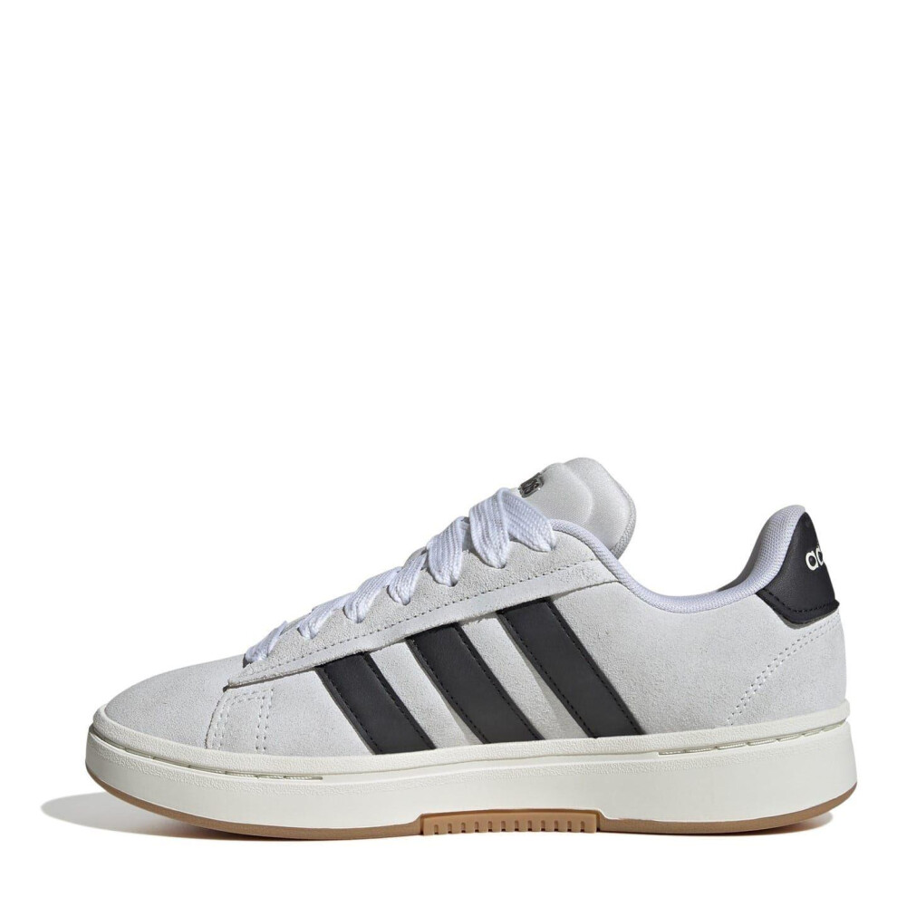 Adidas (5.5 Uk, Grey/Black) Womens/Ladies Grand Court Alpha Leather Cloudfoam Trainers
