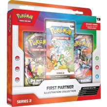 Pokemon Trading Card Game - First Partner Illustration Collection Series 2 (3 Promo Cards, 2 Booster Packs & 1 Sticker Sheet)