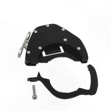 Verrouillage d'accélérateur de moto universel, compatible avec assistance au pouce en acier inoxydable noir, kit de fixation supérieur