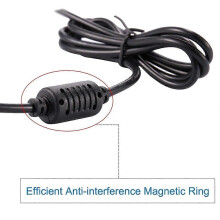 Cabo de Alimentação DC Macho 4.0 x 1.7mm Compatível com Adaptador de Laptop, 1.2m, 220V