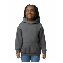 (4-5 Years, Charcoal) Gildan Heavy Blend Childrens Unisex Hooded Sweatshirt Top / Hoodie