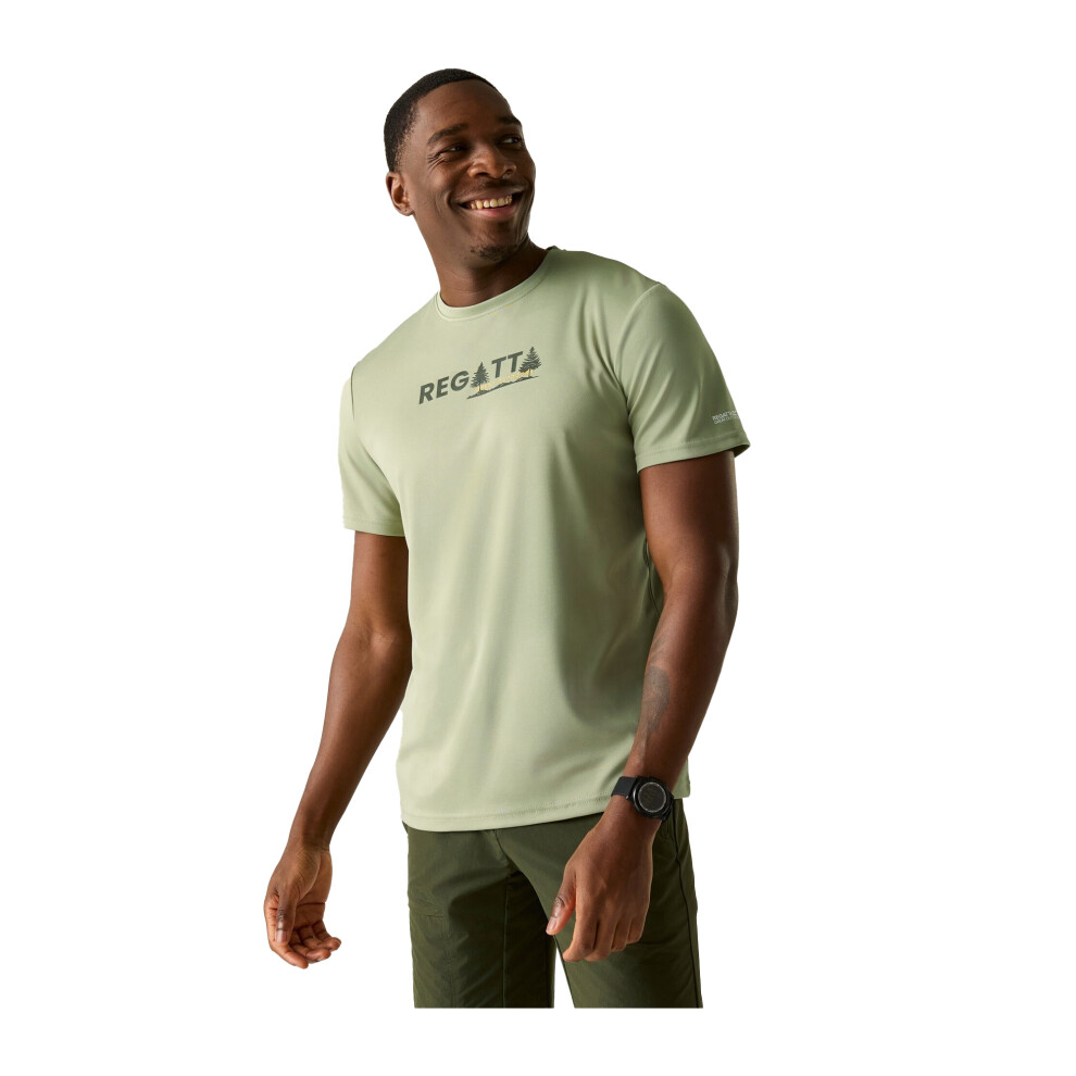 Regatta (5Xl, Sage Green) Mens Fingal Pine Tree T-Shirt