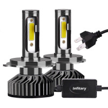 LED Car Headlight Bulbs H4 H7 H11 Compatible with Most Vehicles 48W 5200LM 6000K White