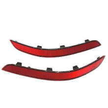 Rear Bumper Reflector Light Trim Compatible with Mercedes-Benz GLK250 GLK300 GLK350, ABS, Red