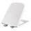 Square Toilet Seat Soft Close Quick Release Universal Fit White Polypropylene Durable 1