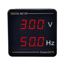Digital Voltage and Frequency Meter Panel AC 50-500V 10-99.9Hz with Mounting Hole