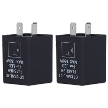 CF12 LED Flasher Relay 2-Pin Normally Open 12V DC for Car Turn Signal