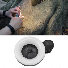 Lente macro para teléfono con anillo de luz con clip, 2800-6500K para fotografía y grabación de vídeo.